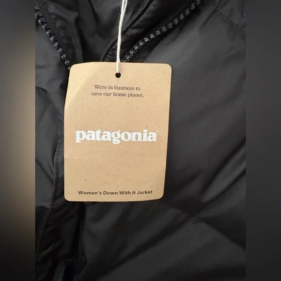 Patagonia Women's Down with it Black Puffer Jacket XXL - Picture 6 of 15
